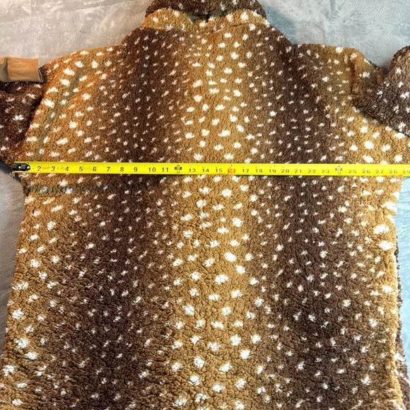 🎯NWOT BumbleBella by Jill Martin Sherpa Jacket Coat Brown Size XS/S - Picture 14 of 15